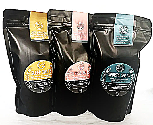 Indulge in the ultimate relaxation experience with our 3 x 700g Combo Bath Salts Gift Set! Each set comes beautifully packaged in a box, making it the perfect gift for yourself or a loved one. Soak away stress and muscle tension with our variety of soothing and nourishing bath salts. Treat yourself to some much-needed self-care today!