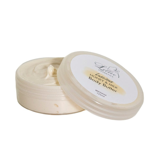 This rich and velvety body butter, formulated with natural beeswax. Hydrates and nourishes your skin providing long-lasting moisture. 